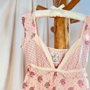 🎀 Romantic Free People Cottagecore Babydoll Top